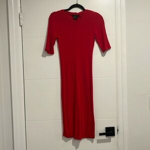 Armani Exchange red dress